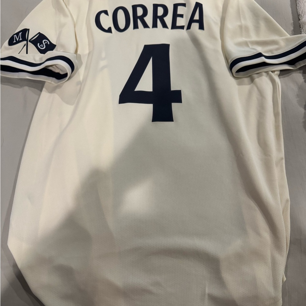 Minnesota Twins Carlos Correa Cream Nike Jersey